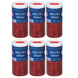 Spectra PAC91640-6 Glitter 4Oz Red (6 EA)