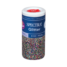 Pacon PAC91690 Spectra Glitter 4Oz Multi Sparkling Crystals