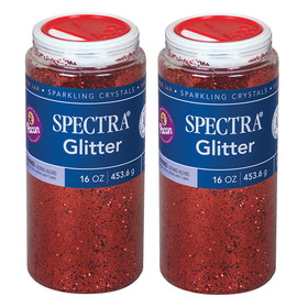 Spectra PAC91740-2 Glitter 1Lb Red (2 EA)