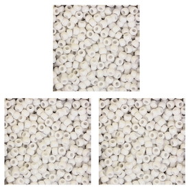 Creativity Street PACAC355202-3 Pony Beads Wht 1000 Pieces (3 PK)