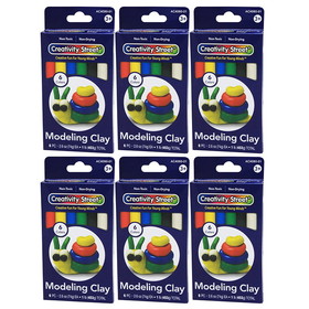 Creativity Street PACAC408001-6 Extruded Modeling Clay 6, Colors (6 EA)