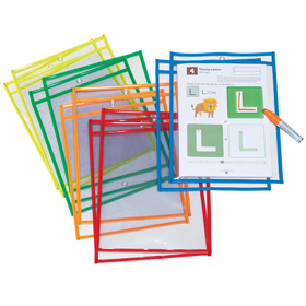 Pacon PACAC9869 Dry Erase Pockets 10 Asst Colors St