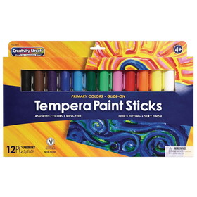 Creativity Street PACAC9911 Tempera Paint Sticks 12 Asst Colors