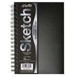 UCreate PACCAR37089 Poly Cover Sketch Book Heavyweight, 9In X 6In 75 Sheets