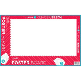 UCreate PACCAR37439 Poster Board White 8 Sheets 24/Ct, 14X22