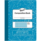 Pacon PACMMK37170 Pastel Blue Composition Book Wide, Ruled