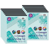 Real Images PACMMK50154-12 Real Images Paint & Markr, Pad Heavy 9X12 24 Sheets (12 EA)