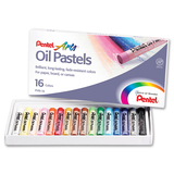 Pentel Of America PENPHN16 Pentel Oil Pastels 16 Ct