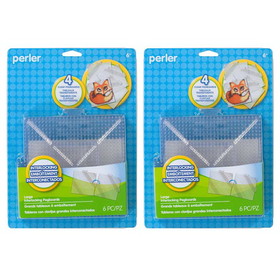 Perler PER8022666-2 Large Clear Pegboards, Pack Of 4 (2 PK)