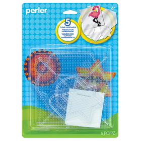 Simplicity Creative Group PER8026082 Small & Large Clear Pegboards 5Pk Basic Shapes