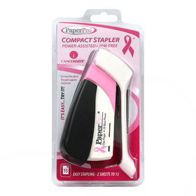 Paper Pro Accentra PPR1588 Paperpro Compact Pink Ribbon Stapler