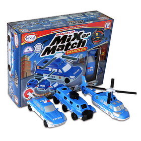 Popular Playthings PPY60316 Magnetic Vehicles Police, Mix Or Match