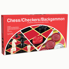 Pressman Toys PRE111312 Chess/Checkers/Backgammon