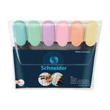 Schneider PSY115097 Pastel Job Highlighter Set 6Pk, Schneider