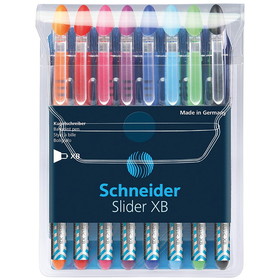Schneider PSY151298 Schneider 8 Color Assortment Slider, Xb Ballpoint Pens