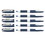 Schneider PSY183703-5 One Chng Rollerball Pens 6, Mm Blue Refillable (5 EA)