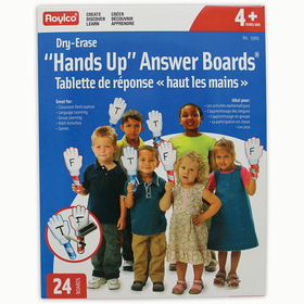 Roylco R-5905 Hands Up Dry Erase Answer Boards