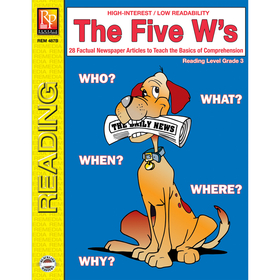 Remedia Publications REM487B The 5 Ws 3Rd Gr Reading Level