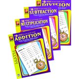 Remedia Publications REM5012E Easy Timed Math Drills 4 Book Set