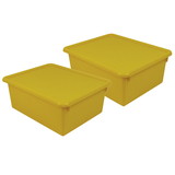 Romanoff ROM16003-2 Stowaway Yellow Letter Box, With Lid 13-1/2 X 10-3/4 X 5-3/8 (2 EA)