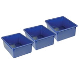 Romanoff ROM16104-3 Stowaway Letter Box Blue, No Lid 13-1/8 X 10-1/2 X 5-1/4 (3 EA)