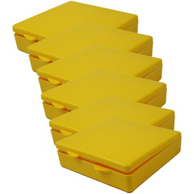 Romanoff ROM60403-6 Micro Box 4X4X1In Yellow (6 EA)