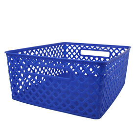 Romanoff ROM74104 Medium Blue Woven Basket