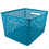 Romanoff ROM74208BN Lg Turquoise Woven Basket, 3 EA, Price/BN