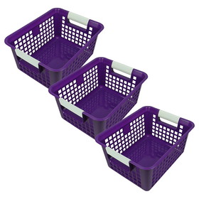 Romanoff ROM74906-3 Purple Book Basket (3 EA)