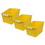 Romanoff ROM77303-3 Wide Yellow File With Label, Holder (3 EA)