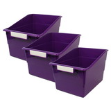 Romanoff ROM77306-3 Wide Purple File With Label, Holder (3 EA)