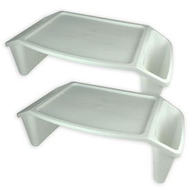 Romanoff ROM90501-2 Lap Tray White (2 EA)