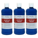 Handy Art RPC101065-3 Acrylic Paint 16 Oz Ultra, Blue (3 EA)