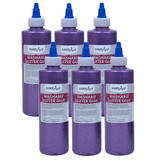 Handy Art RPC146040-6 Washable Glitter Glue 8 Oz, Violet Handy Art (6 EA)