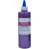 Handy Art RPC146040 Washable Glitter Glue 8 Oz Violet, Handy Art