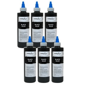 Handy Art RPC149101-6 Handy Art Black Glue 8Oz (6 EA)