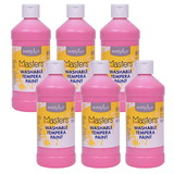 Handy Art RPC211722-6 Washable Tempera Paint Pint, Pink Little Masters (6 EA)