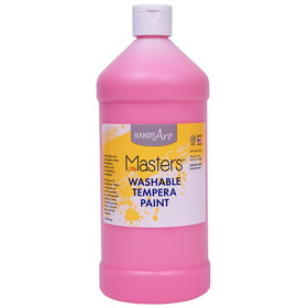 Handy Art RPC213722 Washable Tempera Paint Quart Pink, Little Masters