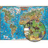 Round World Products RWPDM001 Childrens Map Of The World