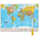Round World Products RWPHM01 Hemispheres Laminated Map World, Price/EA