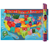 Round World Products RWPKM02 United States Map For Kids