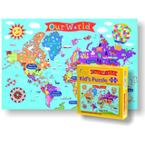 Round World Products RWPKP01 World Jigsaw  Puzzle For Kids