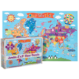 Round World Products RWPKP03 World Floor Puzzle For Kids