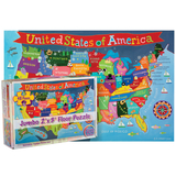 Round World Products RWPKP04 United States Floor Puzzle For Kids