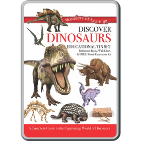 Round World Products RWPTS03 Tin Set Discover Dinosaurs Wonders Of Learning