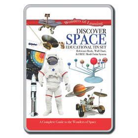 Round World Products RWPTS04 Tin Set Discover Space Wonders Of Learning
