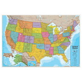 Waypoint Geographic RWPWG11 Usa 24X36In Laminated Wall Map, Blue Ocean