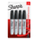 Sanford L.P. SAN38264 Marker Set Sharpie Chisel Black 4Ct Carded, Price/EA