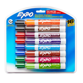 Sanford L.P. SAN81045 Expo Lowodor Dry Erase 16 Color Set Markers