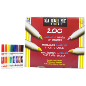 Sargent Art SAR221525 Broad Tip Washable Classpack